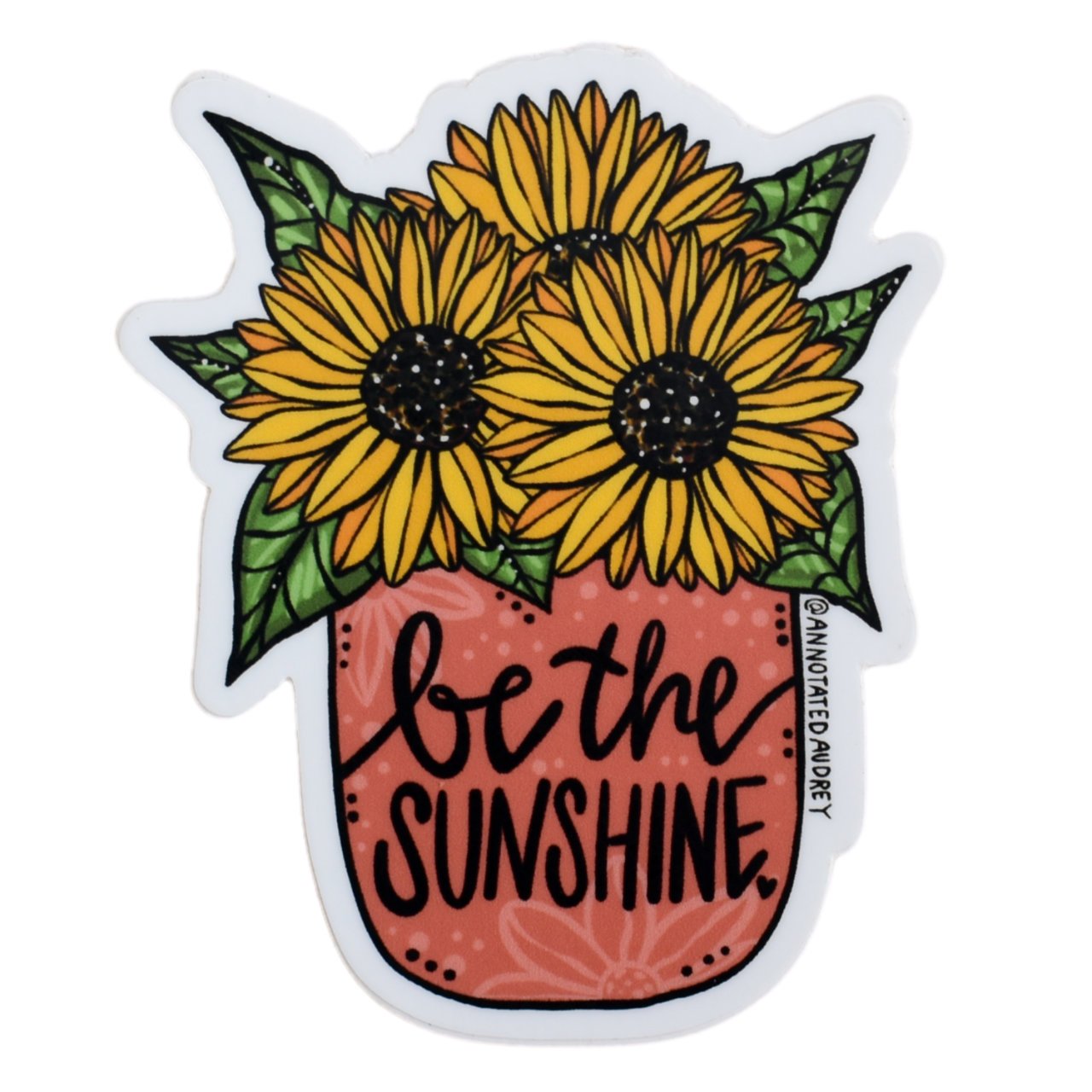 Sticker on white background