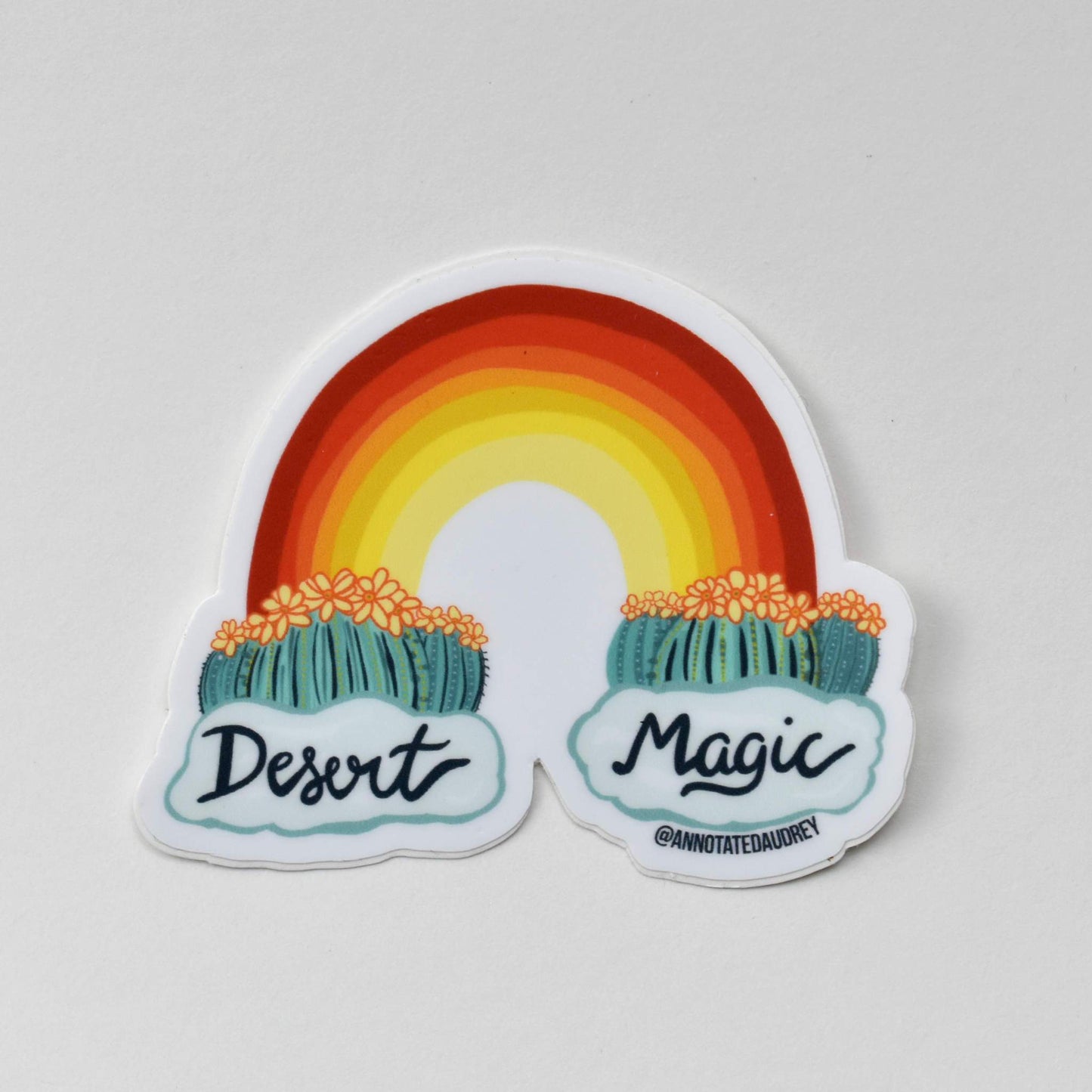 Sticker on white background