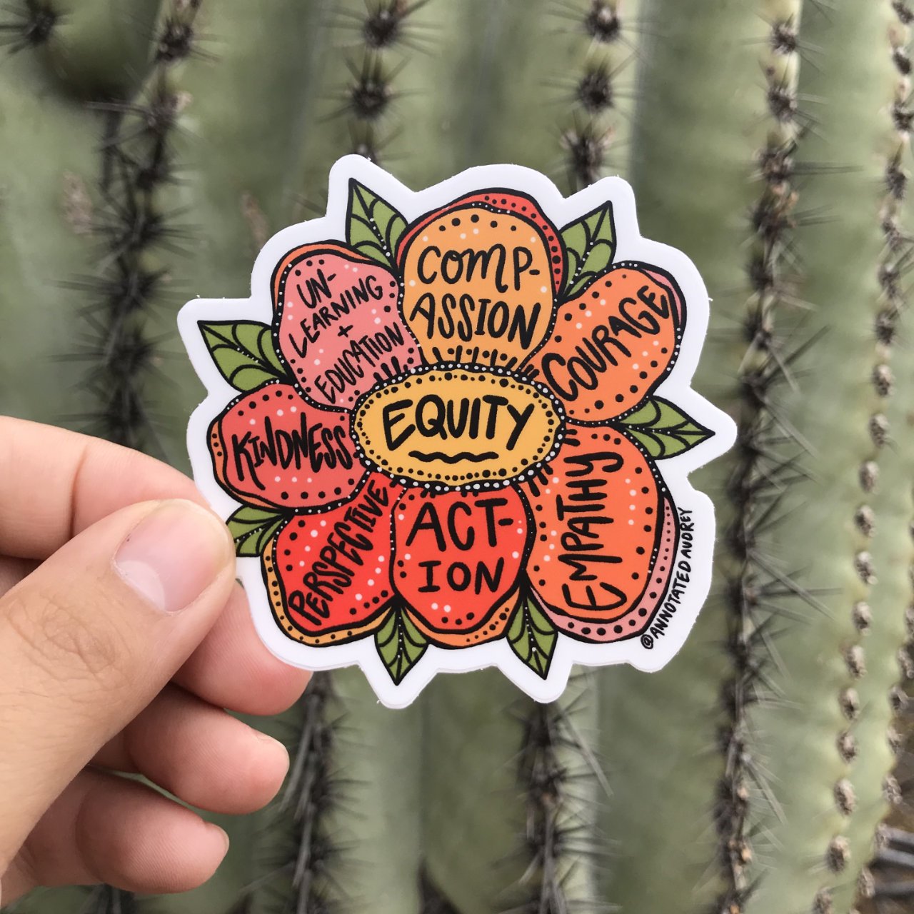 Holding sticker for scale