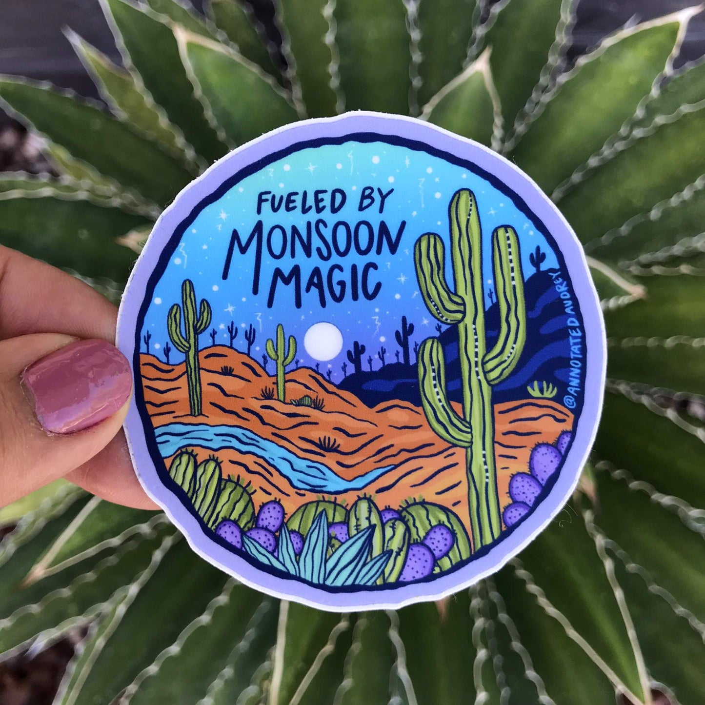Holding sticker for scale