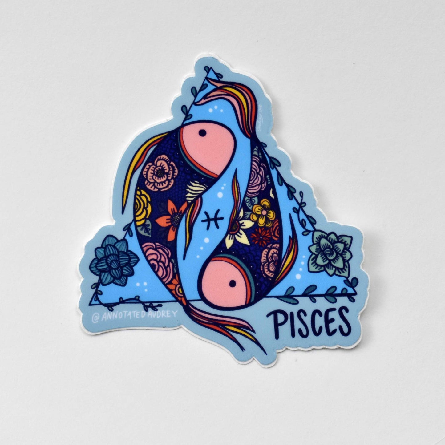 Sticker on white background