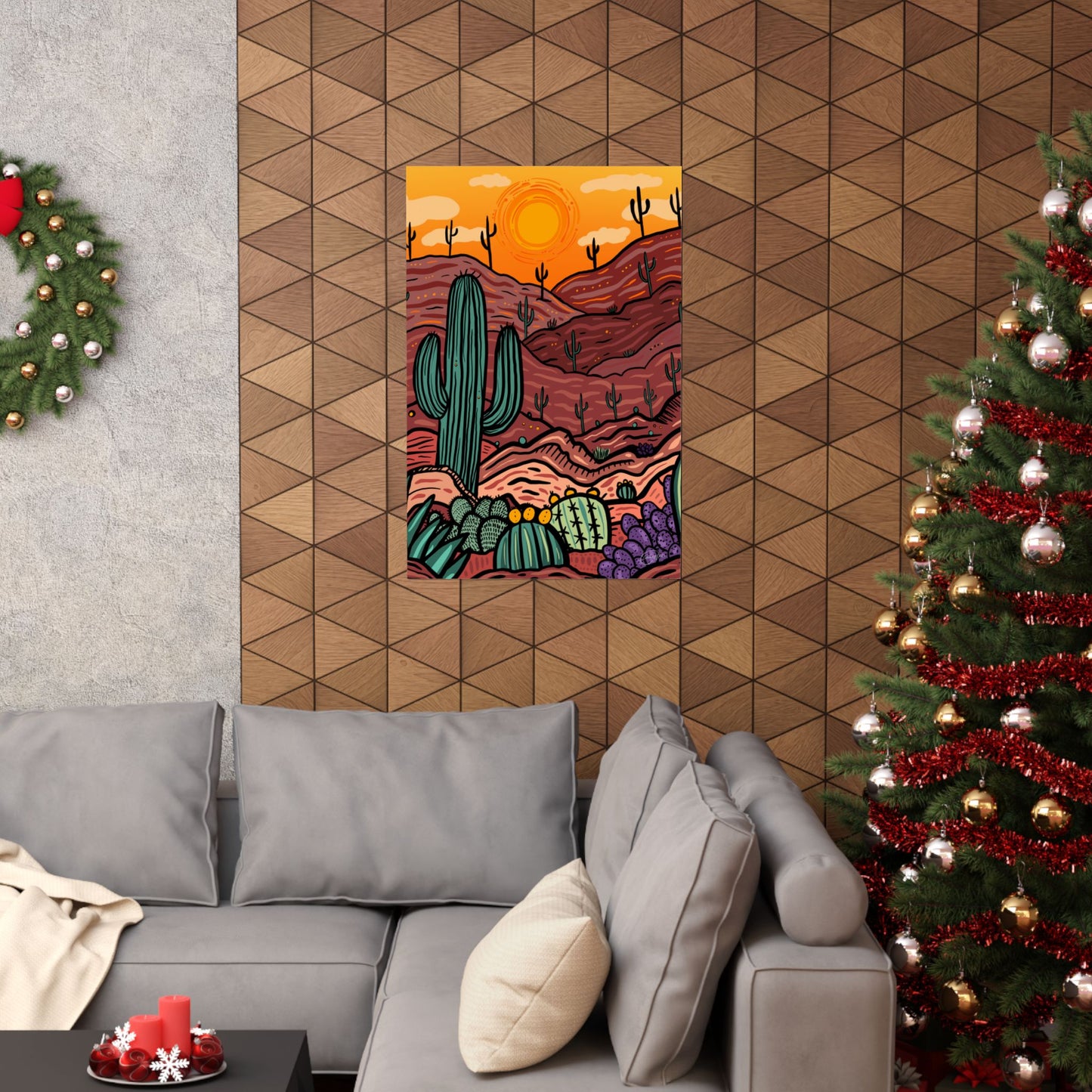 Premium Large Matte Poster — Adventure Awaits - Desert Southwest Themed Art