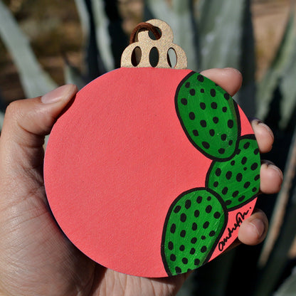 Hand Painted Holiday Ornament Back