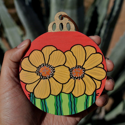 Hand Painted Holiday Ornament Front