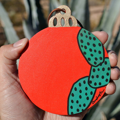 Hand Painted Holiday Ornament Back