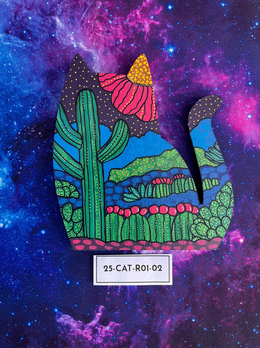 Hand Painted Item Sitting on Galaxy Background