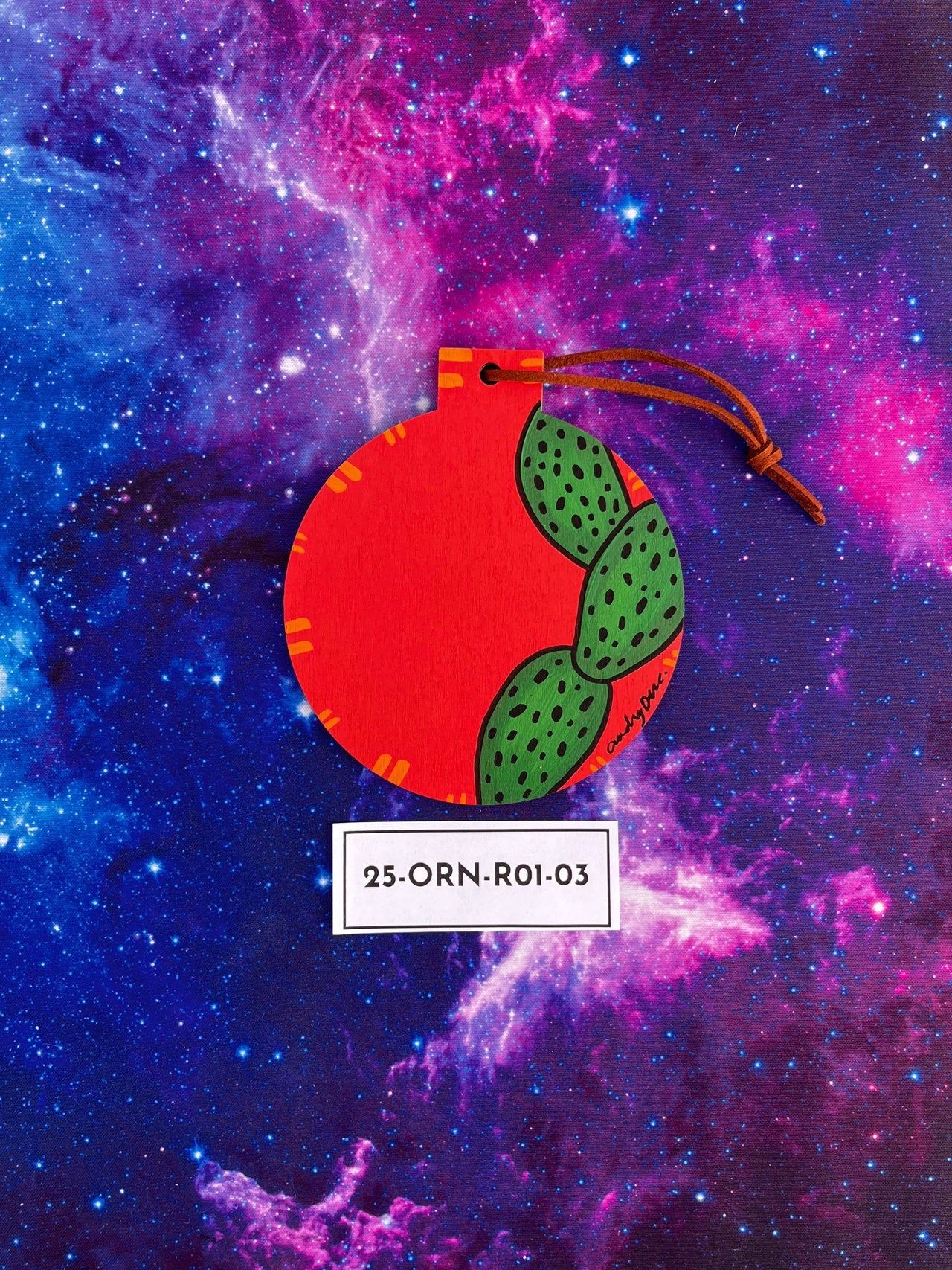 Hand Painted Item Sitting on Galaxy Background Back