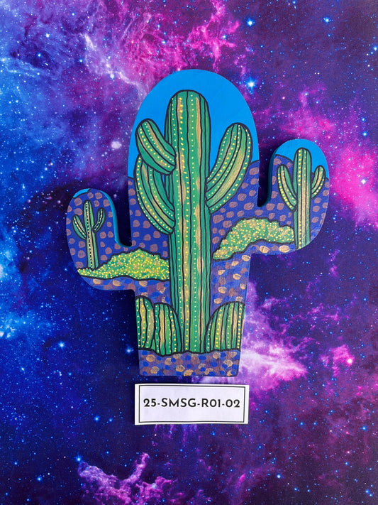 Hand Painted Item Sitting on Galaxy Background