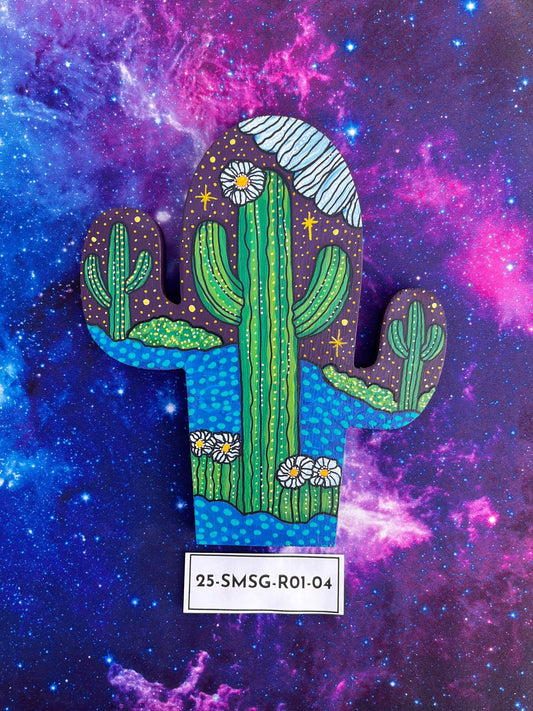 Hand Painted Item Sitting on Galaxy Background