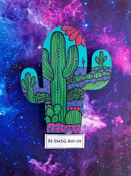 Hand Painted Item Sitting on Galaxy Background