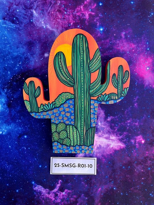 Hand Painted Item Sitting on Galaxy Background