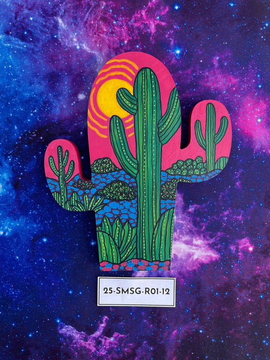 Hand Painted Item Sitting on Galaxy Background