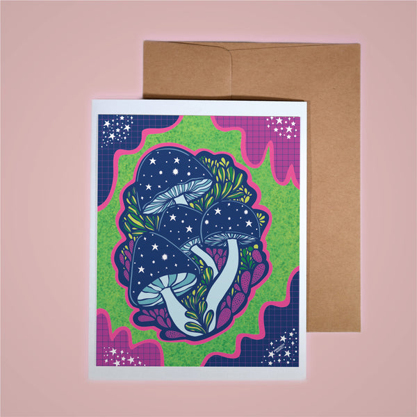 Card - Fantastic Mushrooms Hand made note card. – ANNOTATED AUDREY