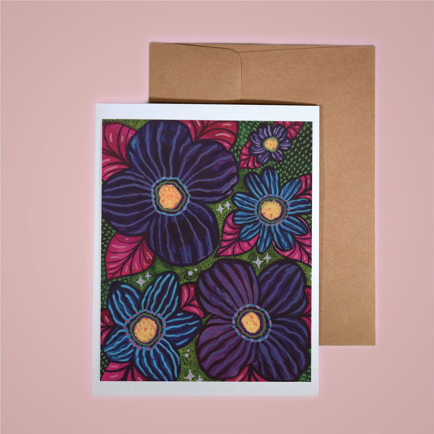 Card - Floral Jewels