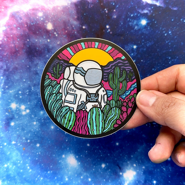 Sticker - Astronaut and Sun