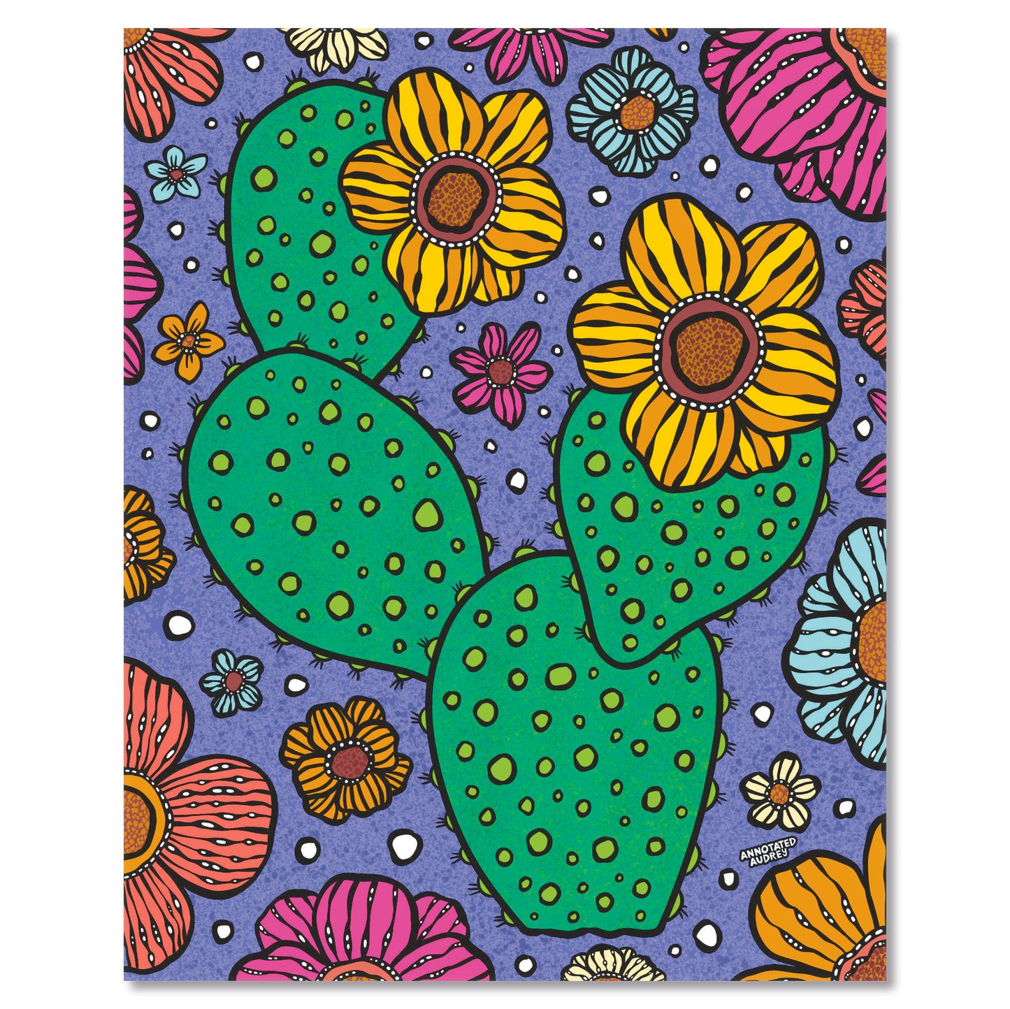 Art print on white with shadow