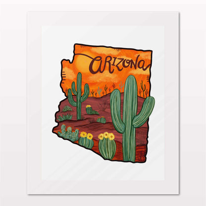 Art Print - Orange Arizona