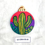 Hand Painted Holiday Ornament Front