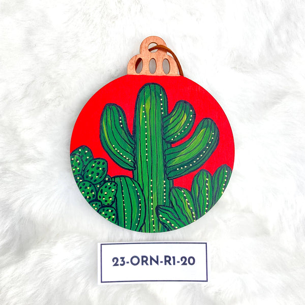 Hand Painted Holiday Ornament Front