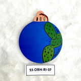 Hand Painted Holiday Ornament Back