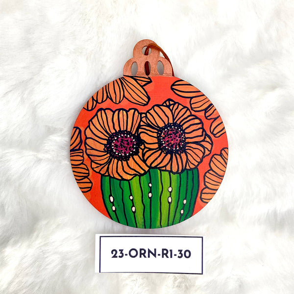 Hand Painted Holiday Ornament Front