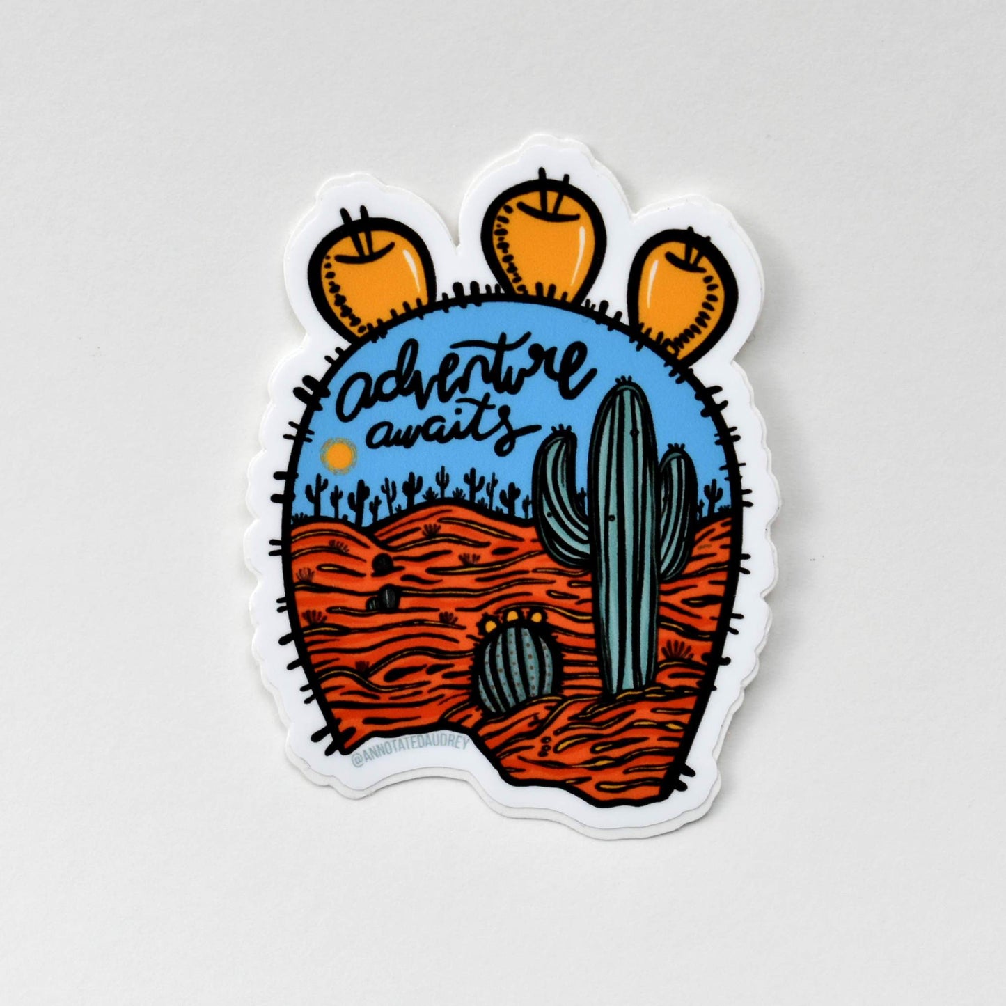 Sticker on white background