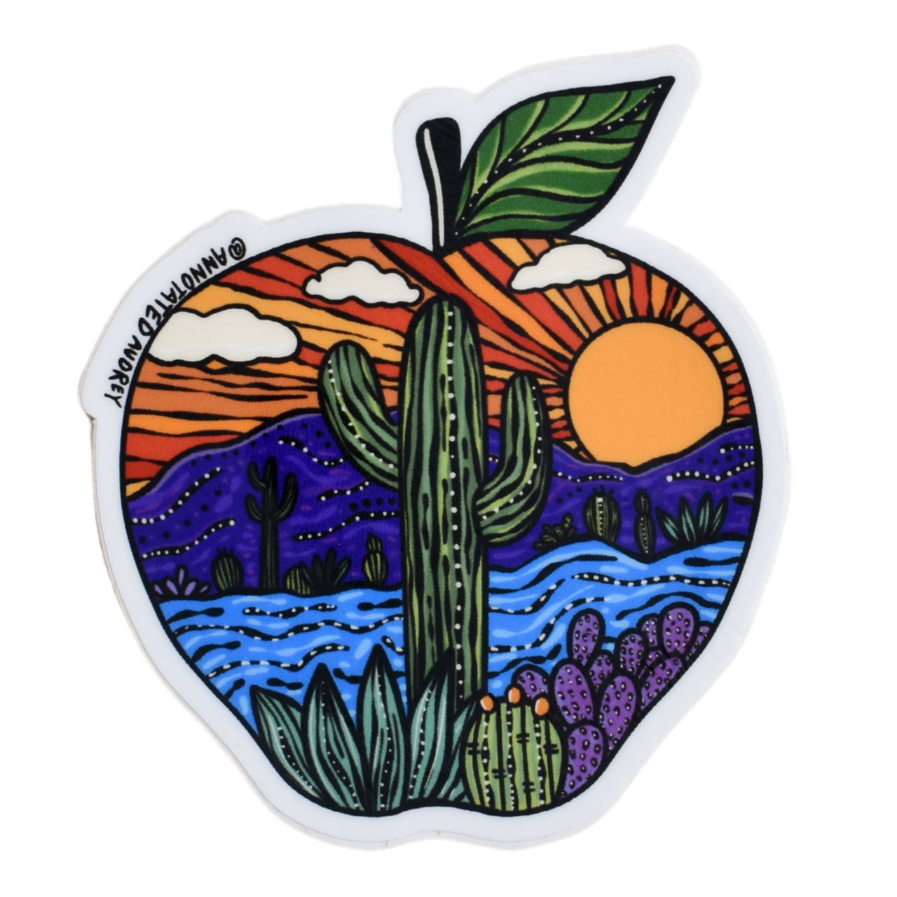 Sticker on white background