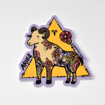 Sticker on white background
