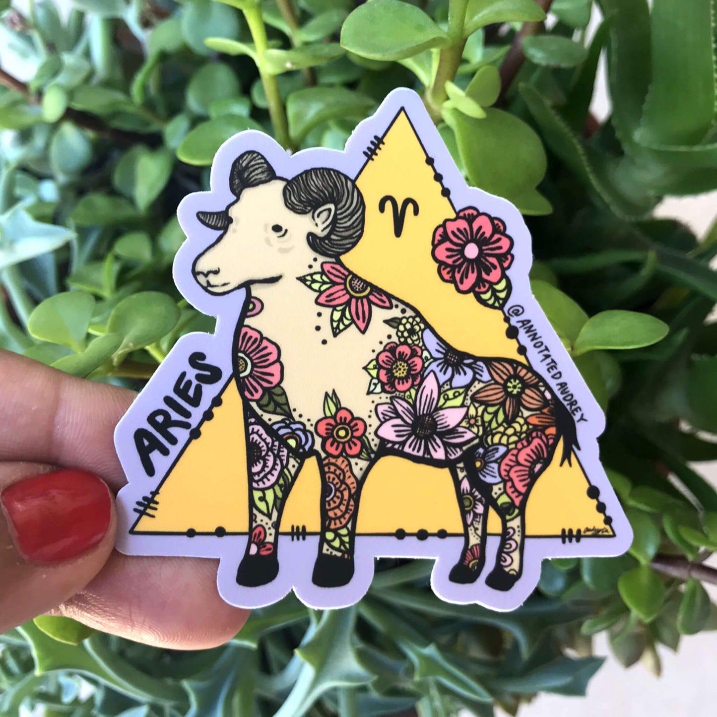 Holding sticker for scale
