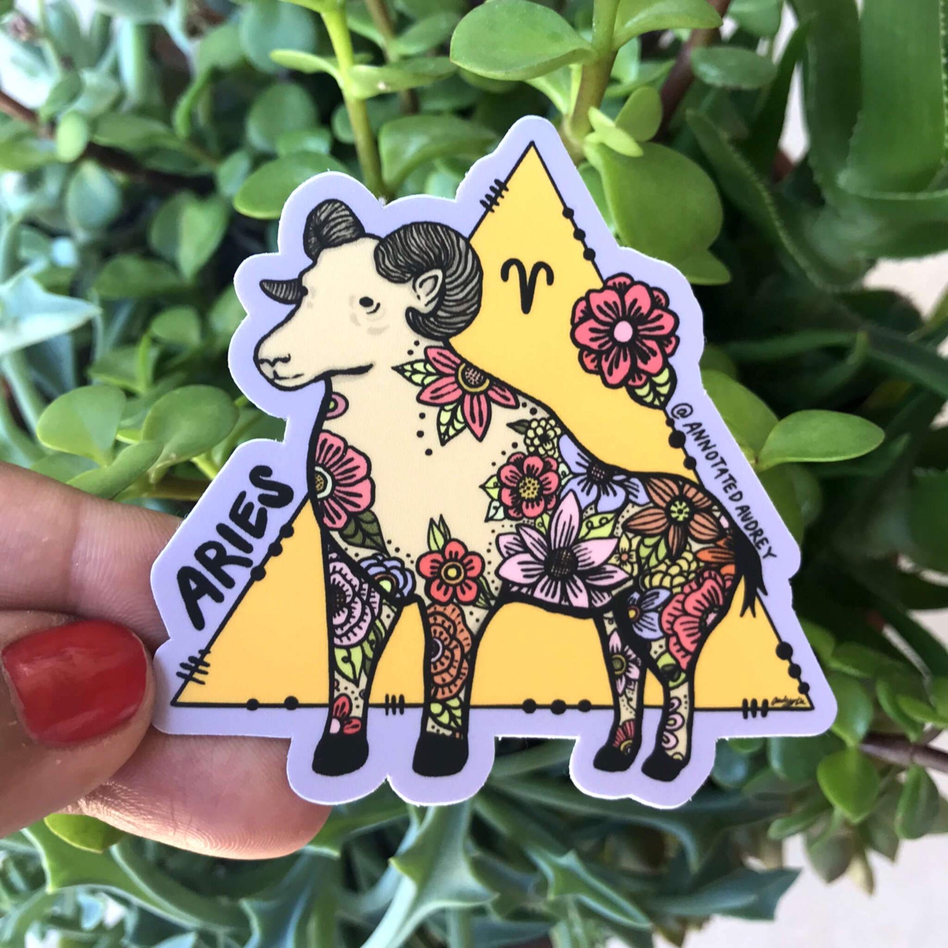 Holding sticker for scale