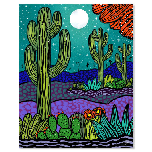 Art print on white with shadow