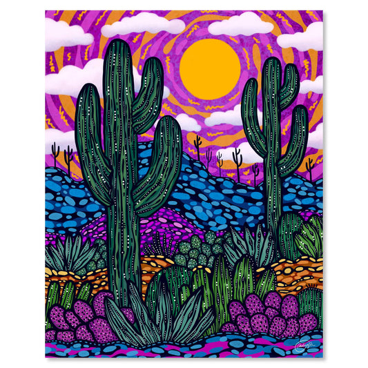 Art print on white with shadow