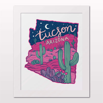 Art Print - Pink Tucson, AZ