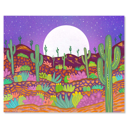 Art print on white with shadow