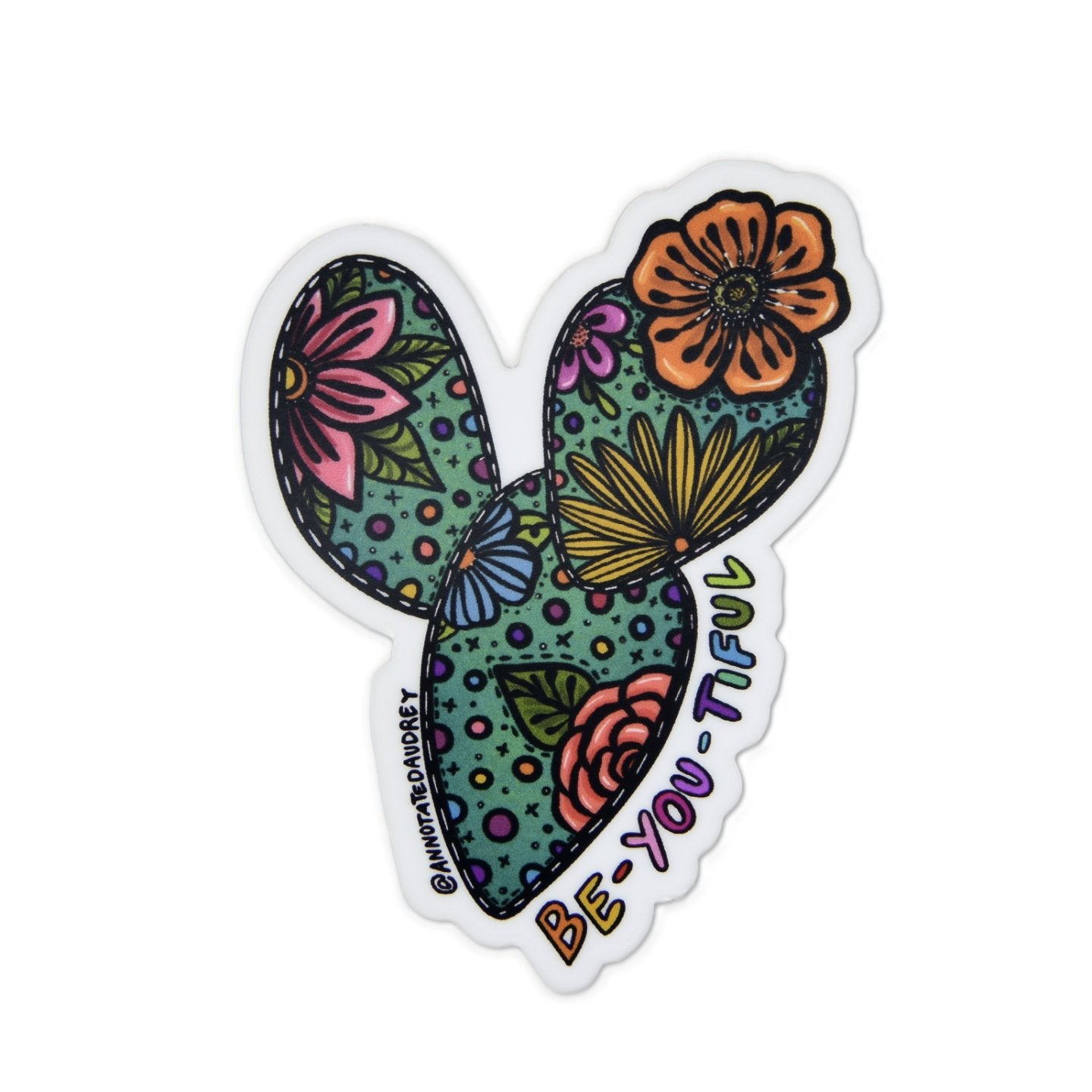 Sticker on white background