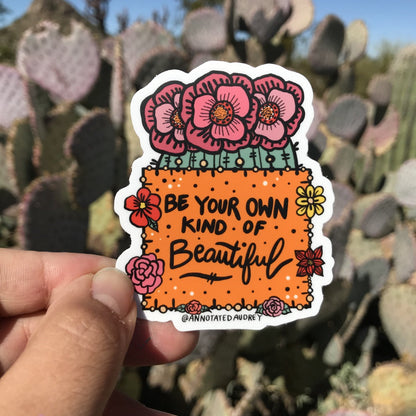 Holding sticker for scale