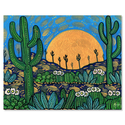 Art print on white with shadow