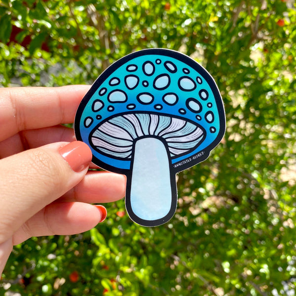 Sticker - Blue Mushroom