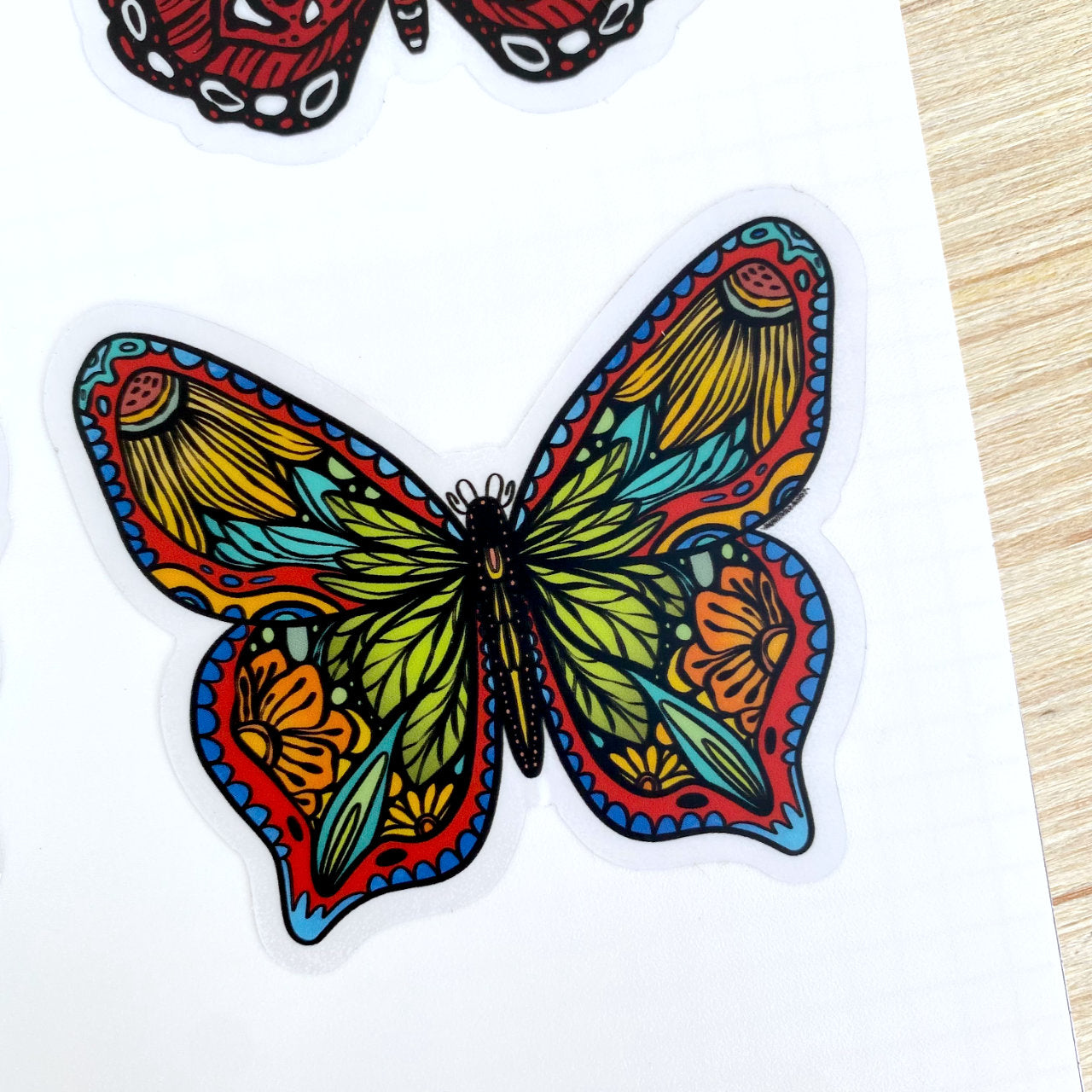 Clear Sticker - Bright Butterfly