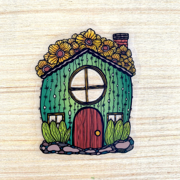 Clear Sticker - Cactus Cottage