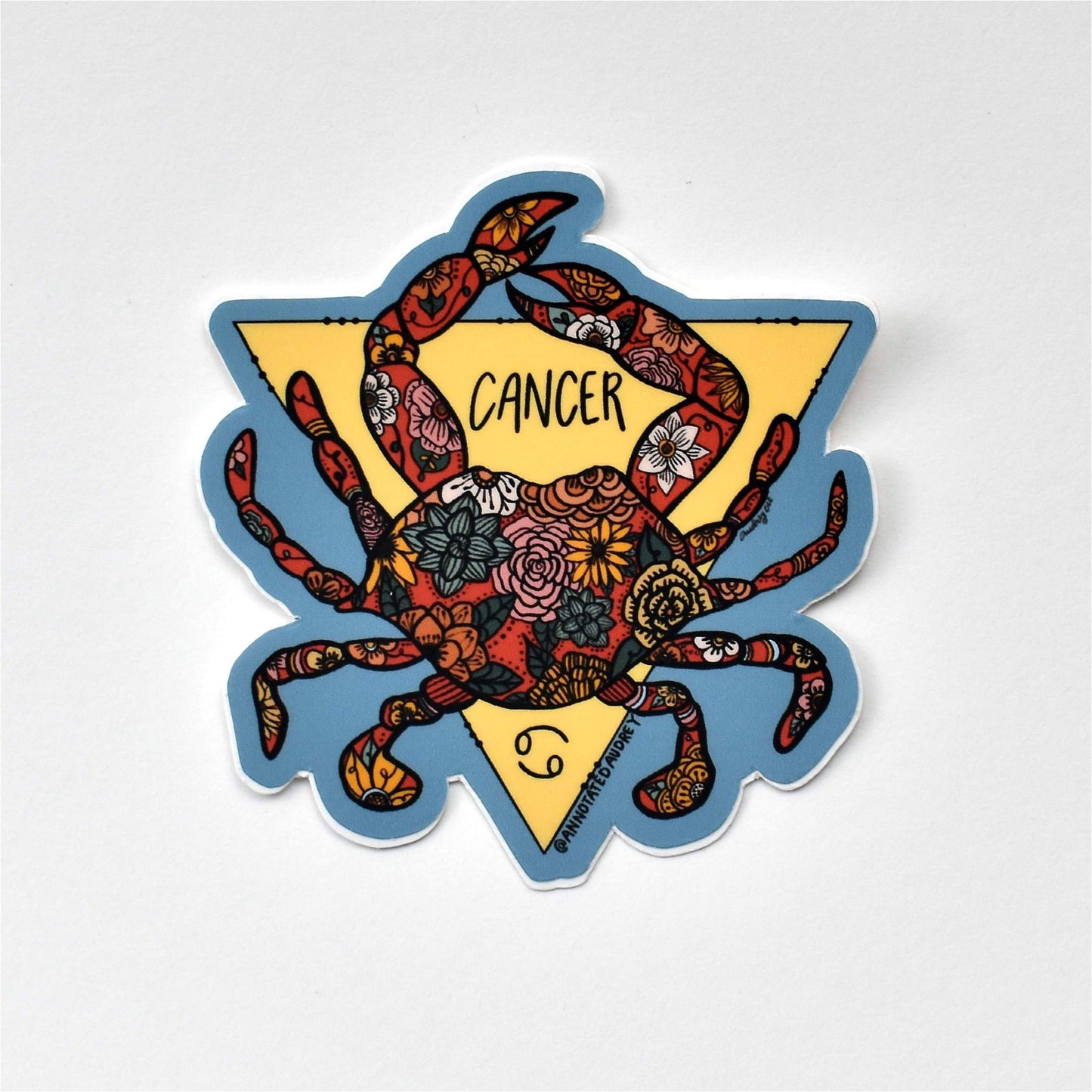 Sticker on white background