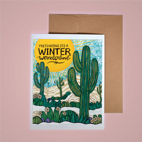 Holiday Card - Pretending It's A Winter Wonderland