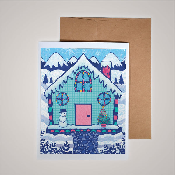Holiday Card - Frozen Gingerbread House