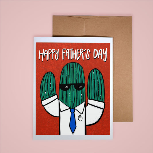 Card on Pink background