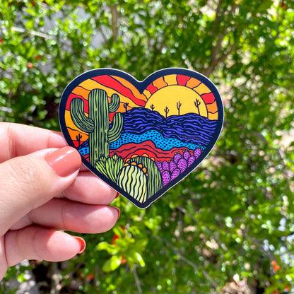 Sticker - Sunset Heart