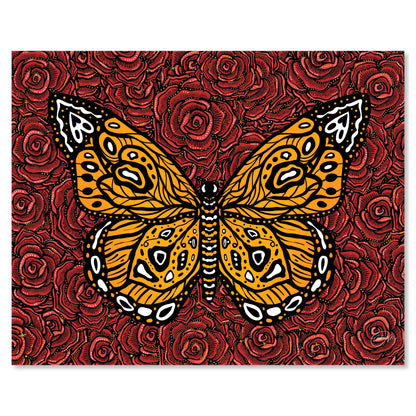 Art print on white with shadow
