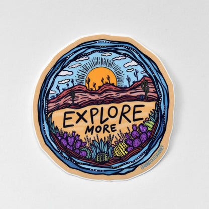 Sticker on white background