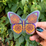 Clear Sticker - Floral Butterfly