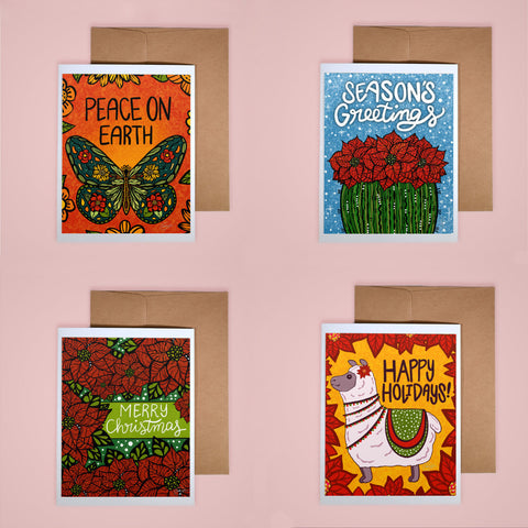 Holiday Card Set - Floral