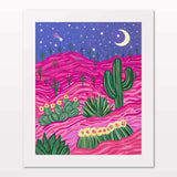 Art print in white frame on white wall